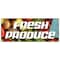 Signmission FRESH PRODUCE BANNER SIGN stand farmers market signs fruit vegetables B-96 Fresh Produce - alternate 1